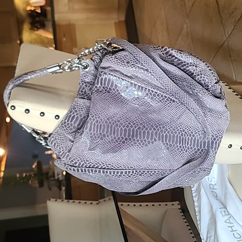 Michael Kors Gray Snake Print Women's Hobo Bag